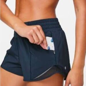 lululemon hotty hot navy blue size 4